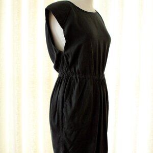 Wilfred- Sexy Black Tie Back Cotton Dress